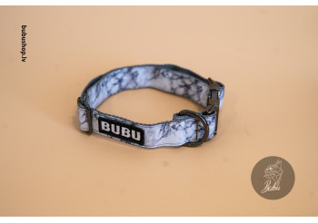 Dog collor - WHITE MARMOR